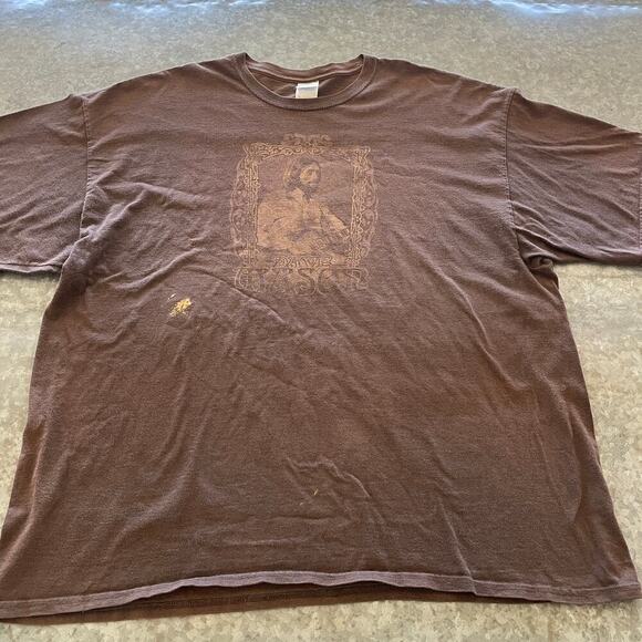 Dave Mason Concert Tour Tee Shirt Mens 3XL Vintage Band Rock Guitar Music Brown - Picture 1 of 14